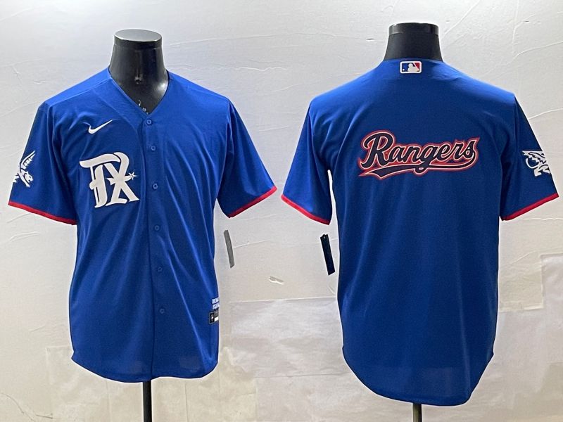Men Texas Rangers Blank Blue City Edition 2025 Nike MLB Jersey style 4->texas rangers->MLB Jersey